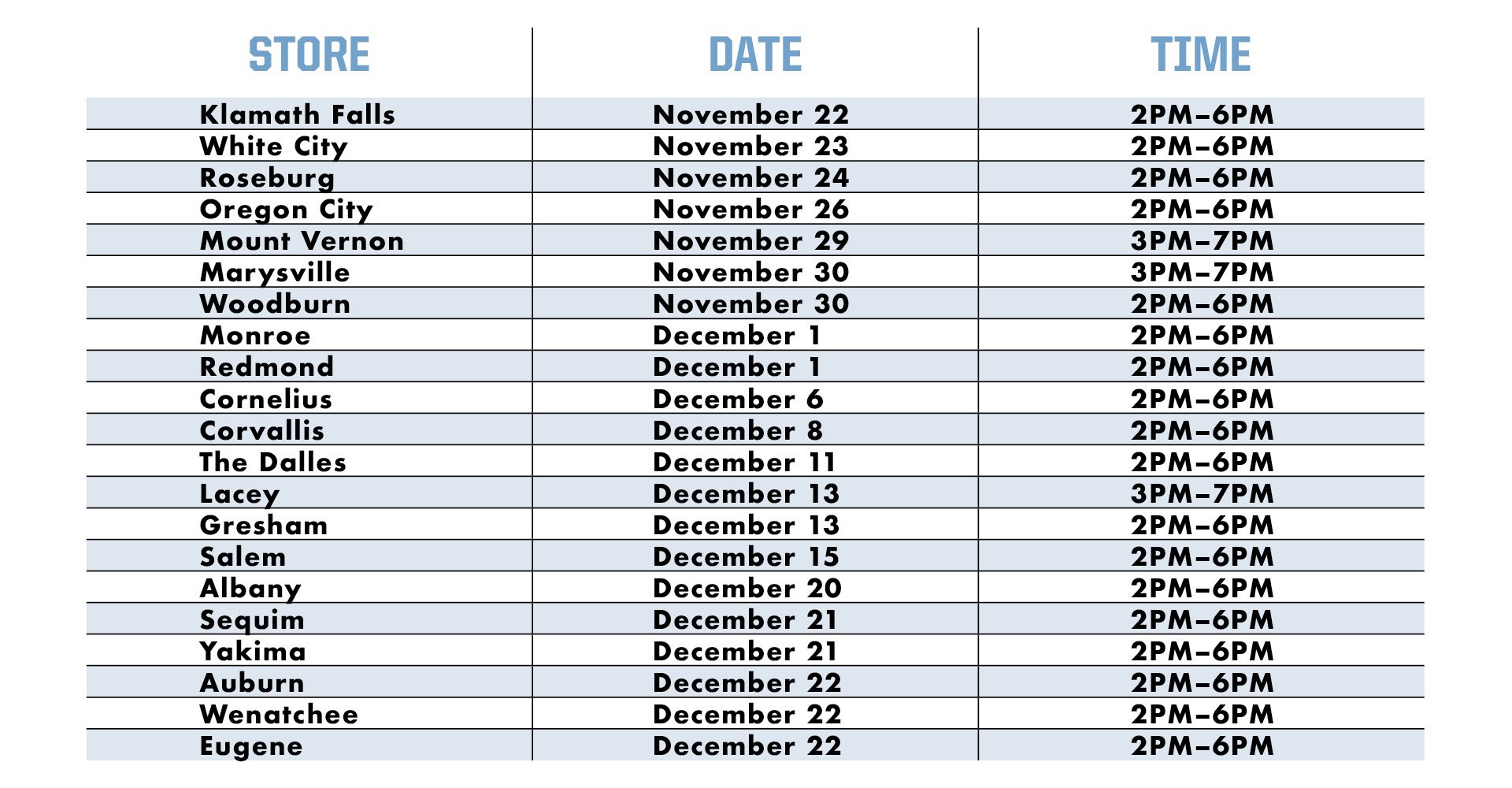 Reindeer Schedule Image Desktop